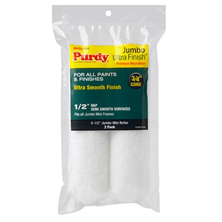 Purdy 140626053 6.5 x 0.5 in. Ultra Finish Jumbo Mini Roller Cover, 2PK 178438